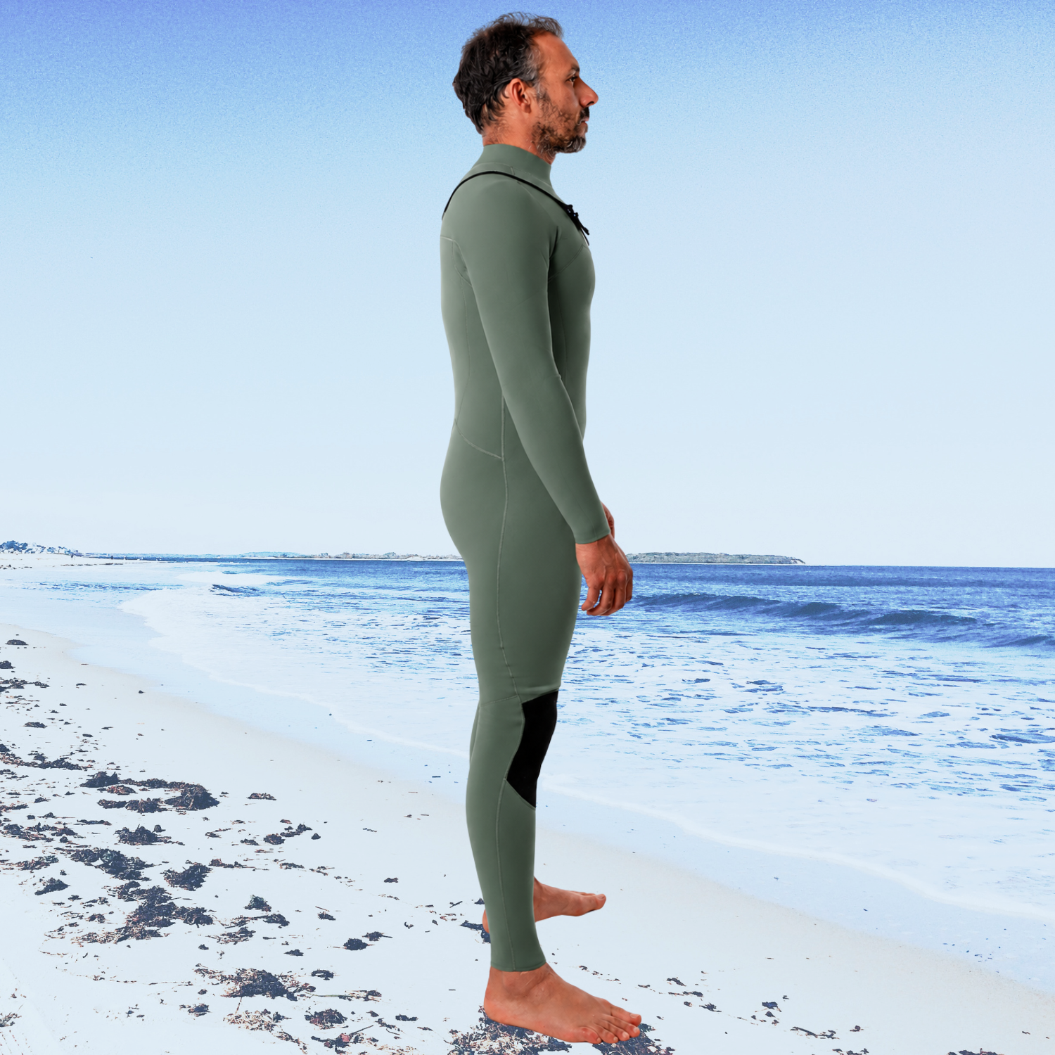 right side view janga wetsuit frontline