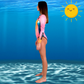 other side Women's JANGA ALL STARS TIE DYE TUTTI FRUTY wetsuit