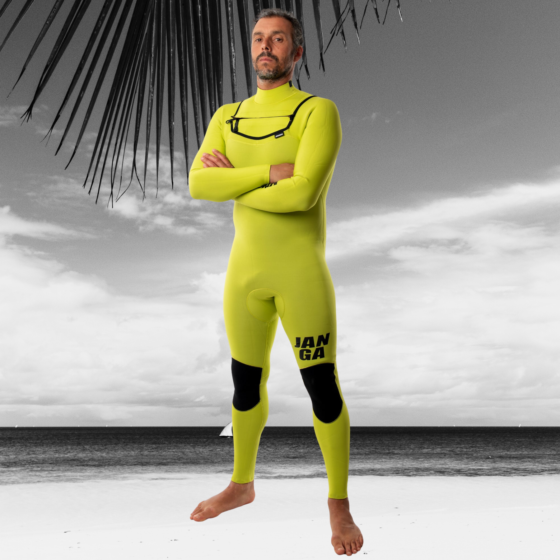 Front view of JANGA FRONTLINE MAN 3/2mm Men’s Wetsuit