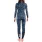 Back view – JANGA 4/3mm Grey eco-friendly surfing wetsuit