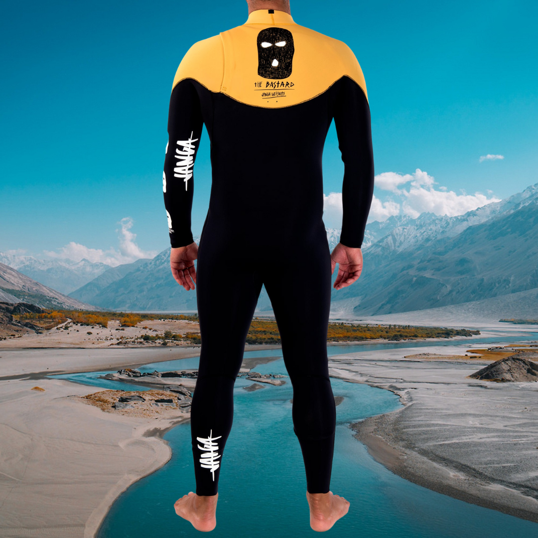 Wetsuit JANGA Bastard ZIP FREE 4/3mm Yellow