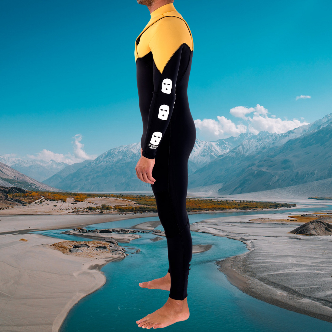 Wetsuit JANGA Bastard ZIP FREE 4/3mm Yellow