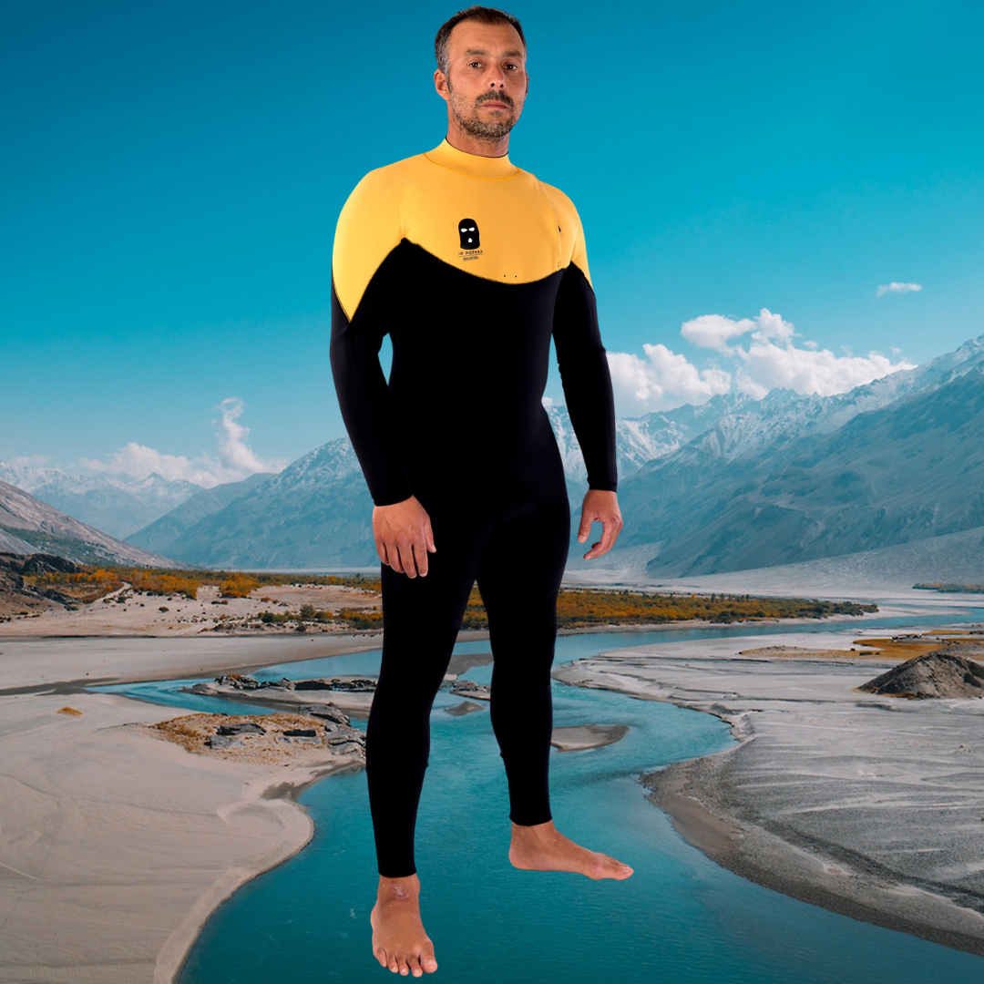 Wetsuit JANGA Bastard ZIP FREE 4/3mm Yellow