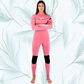 Wetsuit JANGA PLUS SERIES  X-ZIP 4/3mm pink