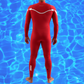 Back view of men’s JANGA ACID premium Yamamoto wetsuit