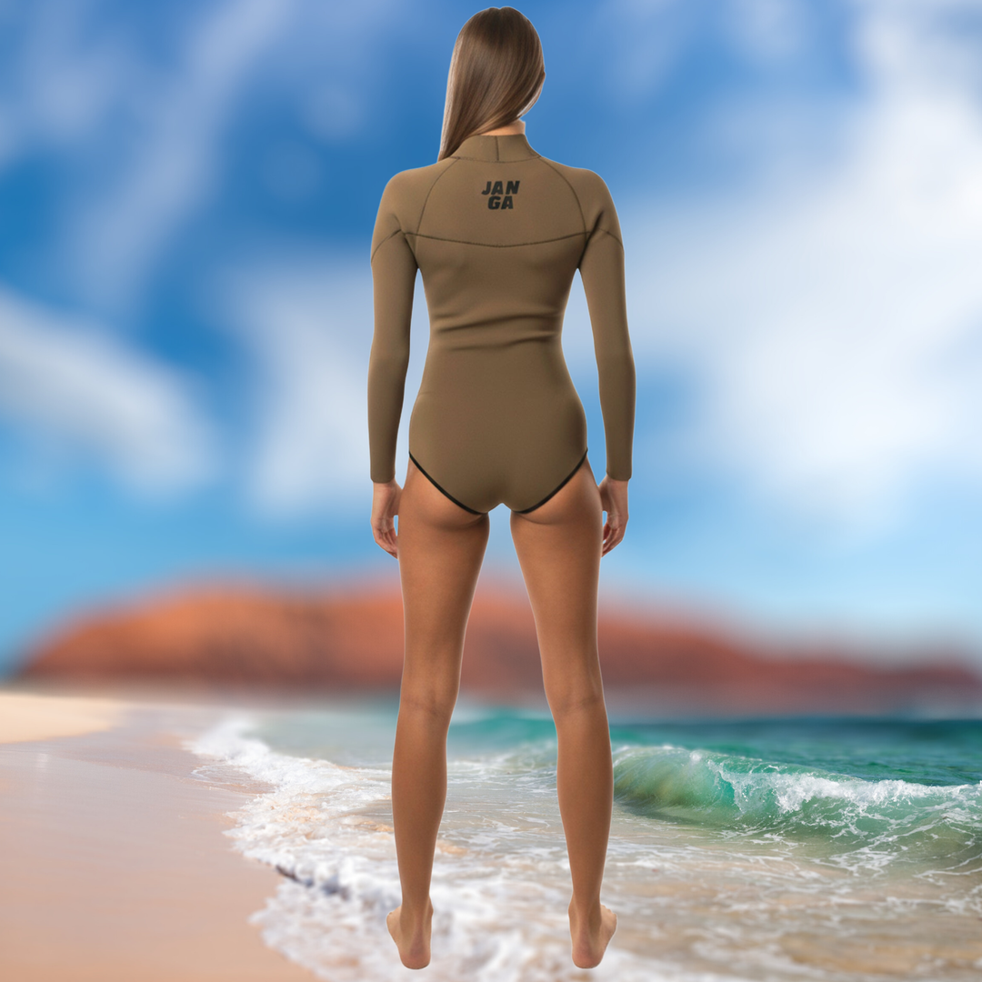 back view wetsuit x-zip 2mm summer wetsuit yamamoto