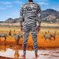 Back view – JANGA Jangle 2mm White eco-friendly surfing wetsuit free zip