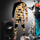 Front view of JANGA INDIGENT 4/3mm Tie Dye Yellow wetsuit – lightweight limestone neoprene
