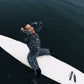 Surf action shot – JANGA 4/3mm Grey wetsuit for 12–17°C water
