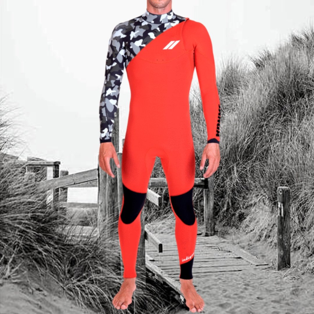 buy men wetsuit janga indigent 4/3 orange surf kite wake