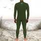 buy men wetsuit warm termo 4/3mm jantone janga green deep