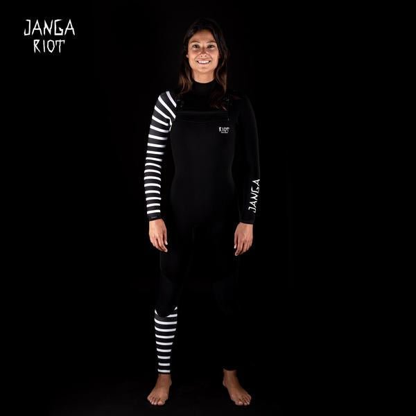 buy wetsuit janga riot black fullsuit 4/3mm