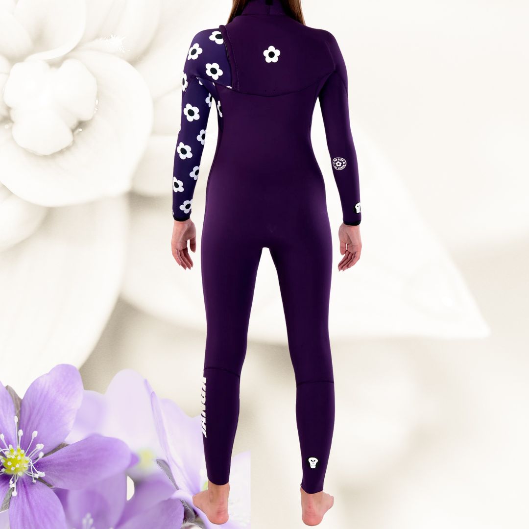 buy woman wetsuit janga bad seed 4/3mm purple surf kitesurfing windsurfing