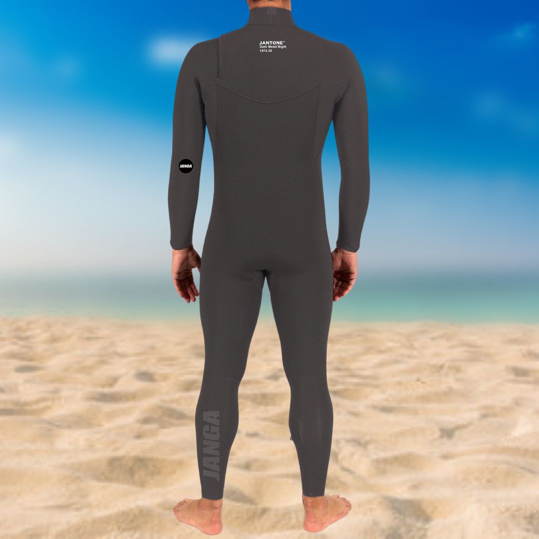 buy men wetsuit warm termo 4/3mm jantone janga grey