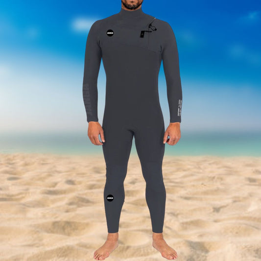 buy men wetsuit warm termo 4/3mm jantone janga grey