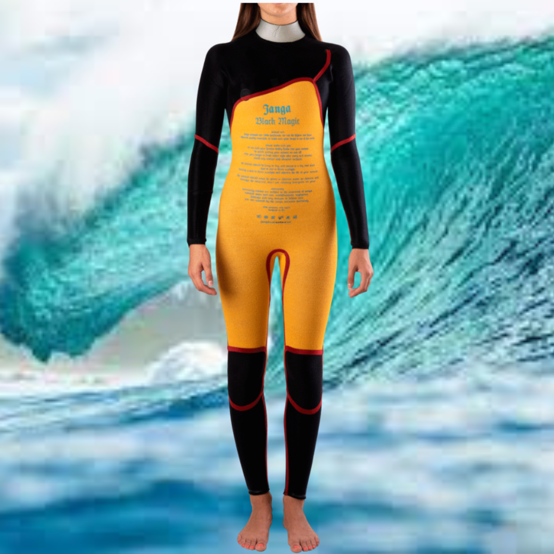 buy wetsuit 43mm woman warm black magic front zip janga termo