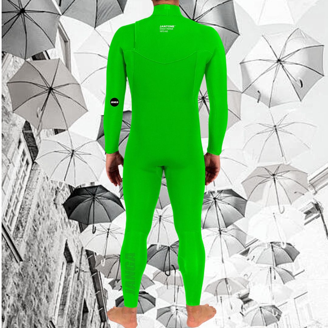 buy men wetsuit warm termo 4/3mm jantone janga green